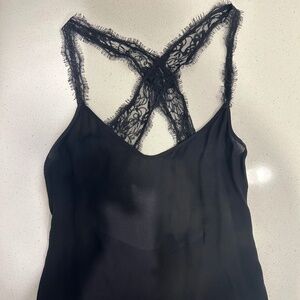 Joe’s Jeans Black Silk Camille Lace Cami - NWT